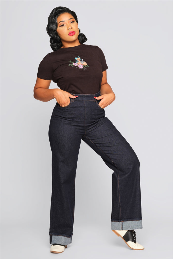 Wide Leg High Waist Vintage Jeans