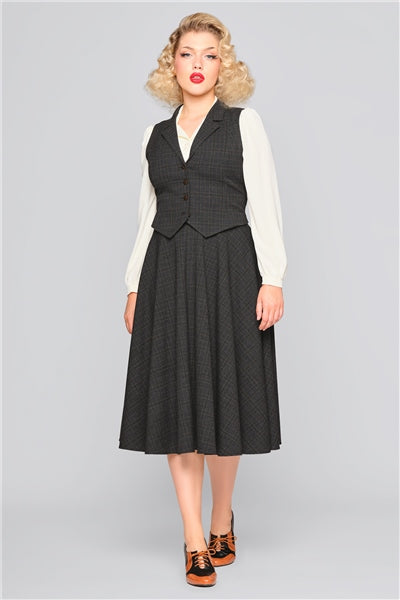 Professor Check Jacket Vest