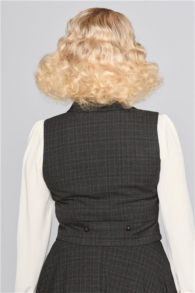 Professor Check Jacket Vest