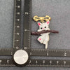 Hang In There Kitty Brooch