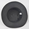 Faux Straw Hat W/Leo Band: Black