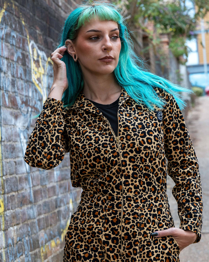 Classic Leopard Print Boiler Suit