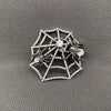 Rhinestone Spider Web Brooch