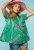 Geo Rainbow Babydoll Top