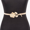Metal Rose Spring Belt: Silver