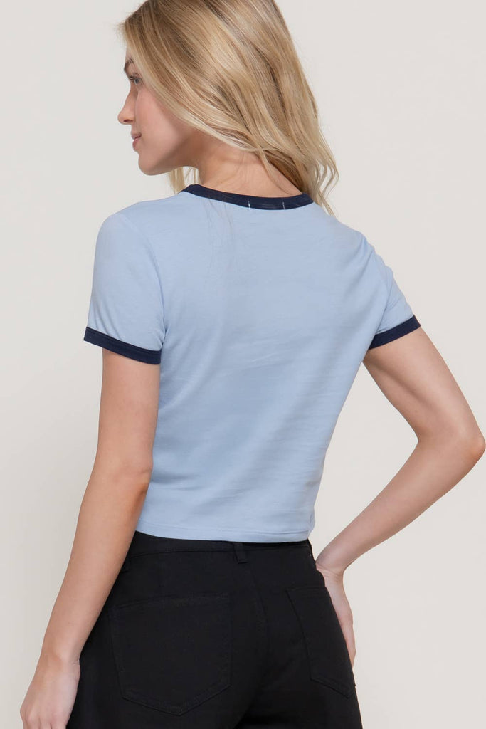 Fruit Club Vintage Tee: Blue