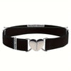Retro Heart Belt: Silver-Black