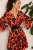 Coral Floral Mini Dress