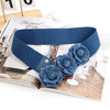Denim Rose Stretch Belt