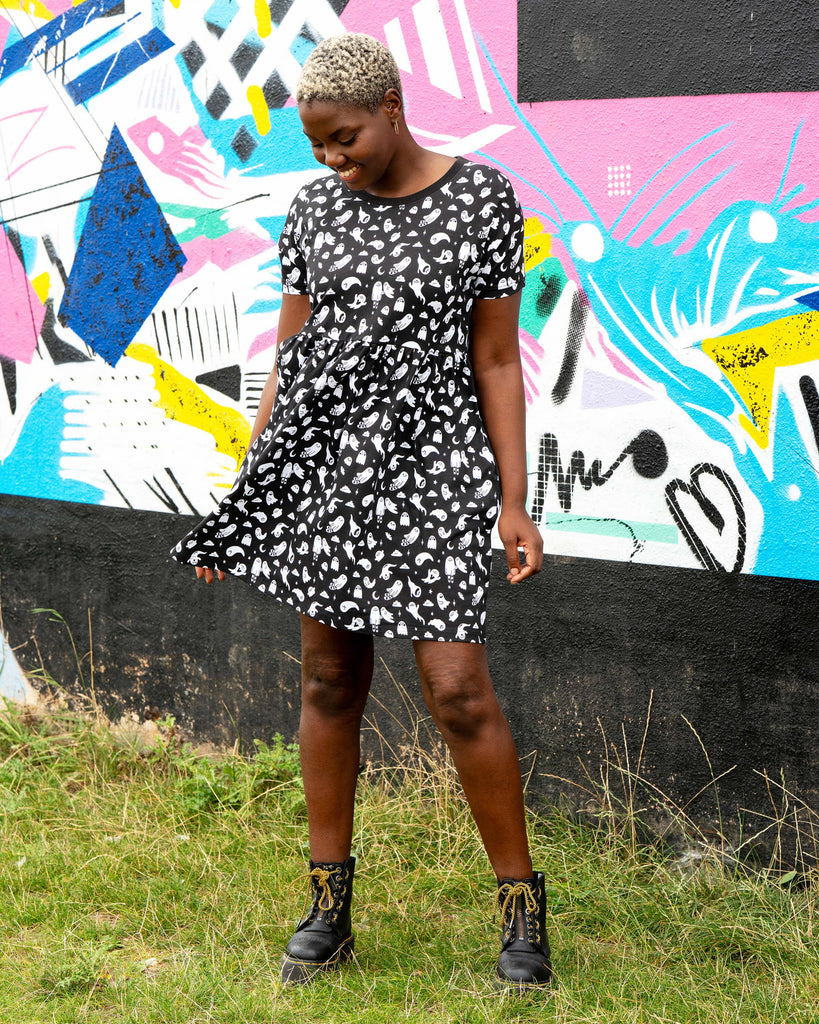 Ghosties Oversized Smock Dress