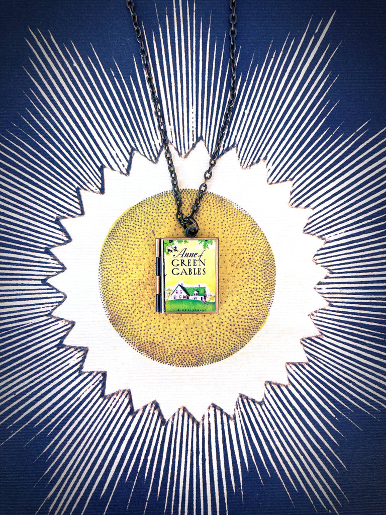 Book Locket Necklace - Anne of Green Gables - Home: Bronze