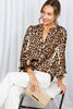 Silky Leopard Print Blouse