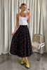 Cherry Flare Midi Skirt