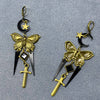 Bronze Butterfly & Sword Earrings