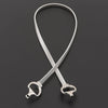 Horsebit Buckle Stretch Melta Belt: Silver