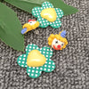 Flowers Giggles Earrings: Green