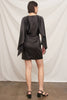 Batwing Sleeve Satin Mini Dress
