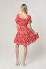 Crete Sweet Floral Mini Dress