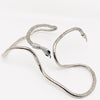 Wrapped Snake Necklace | Bracelet: Silver