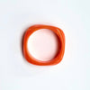 Swirl Acrylic Bangle: Tangerine