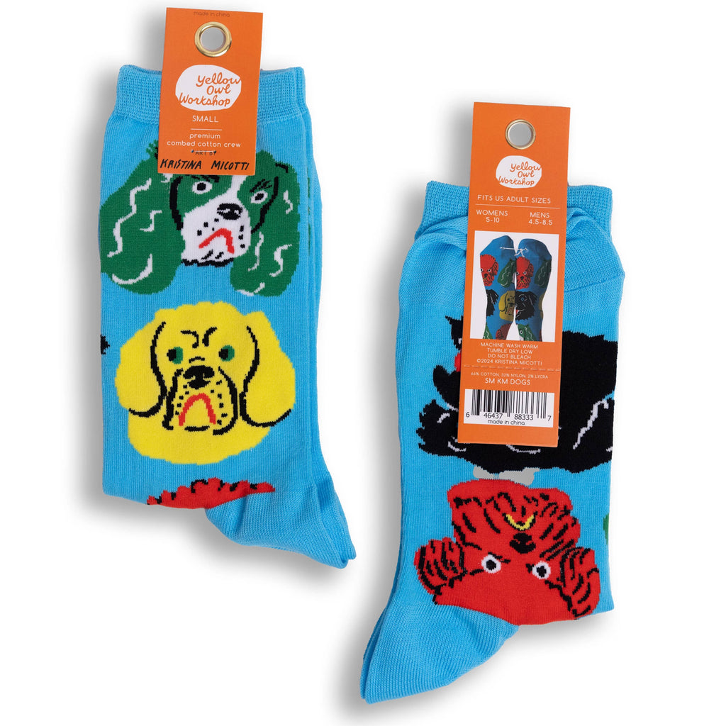 Kristina Micotti Dogs - Crew Socks