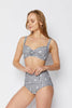 Vintage Style Bikini: Gingham Daisy
