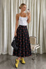 Cherry Flare Midi Skirt
