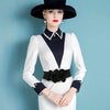 Silk Flower Elastic Belt: Black