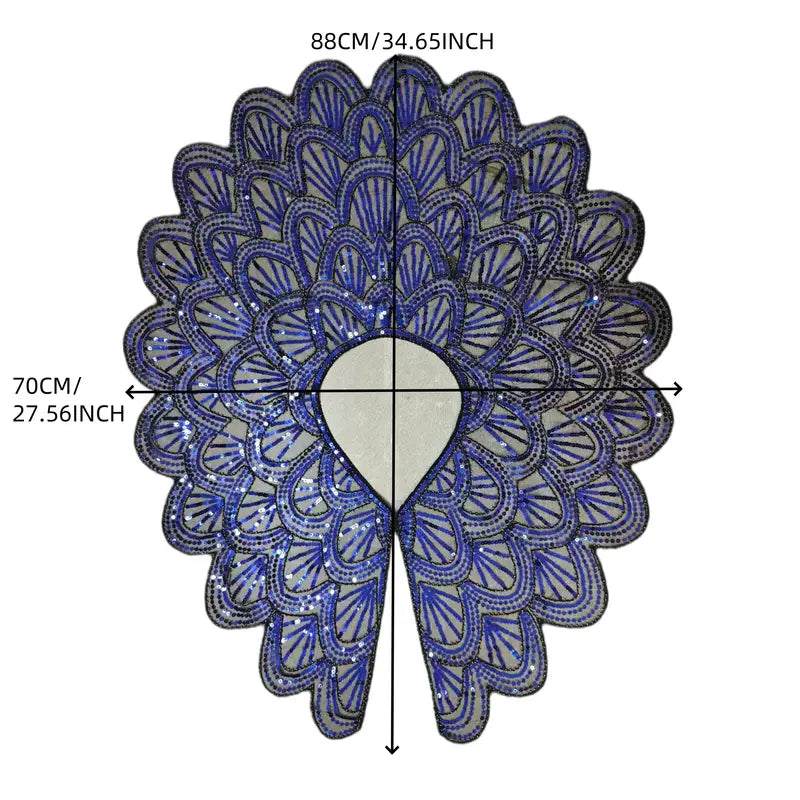 Scalloped Sequin Caplet: Black