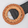 Bamboo Buckle Stretch Straw Belt: Extra Long