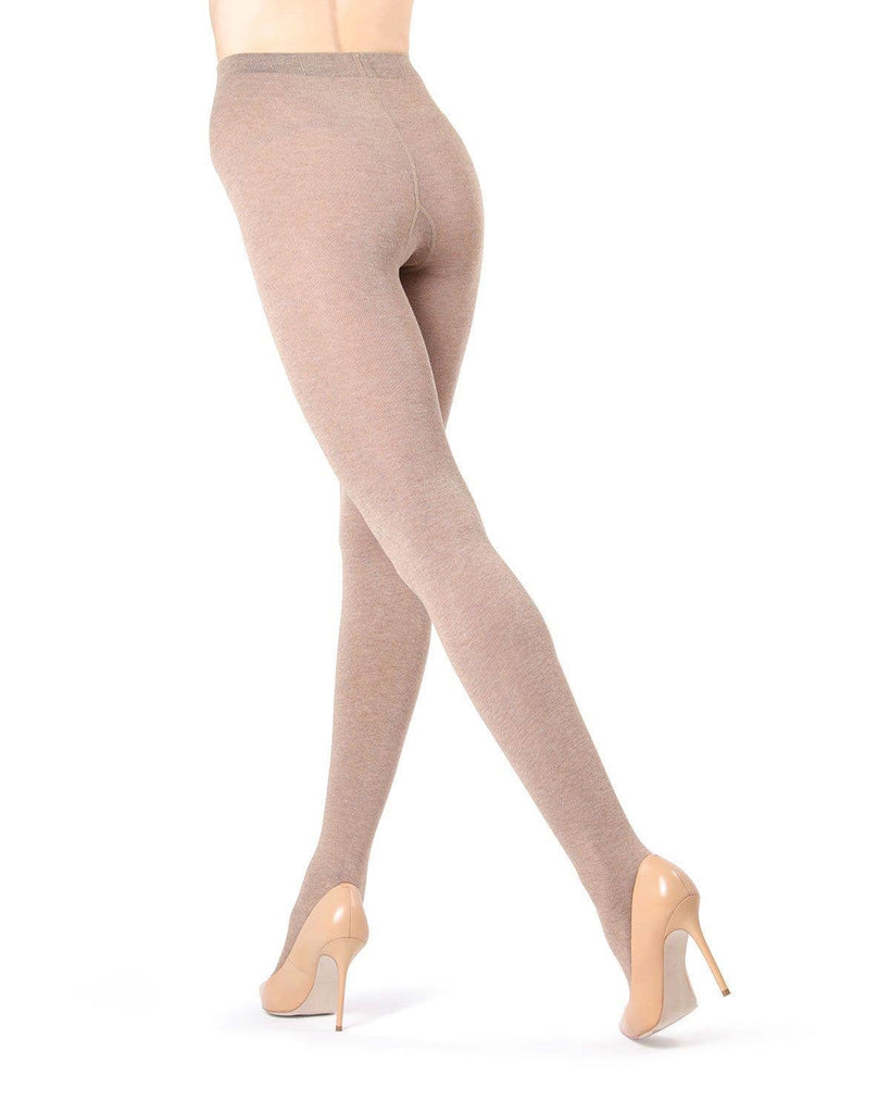 Brooklyn Sweater Tights: Brown Heather / L-XL