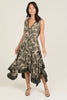 Dip Dyed Scarf Hem Dress