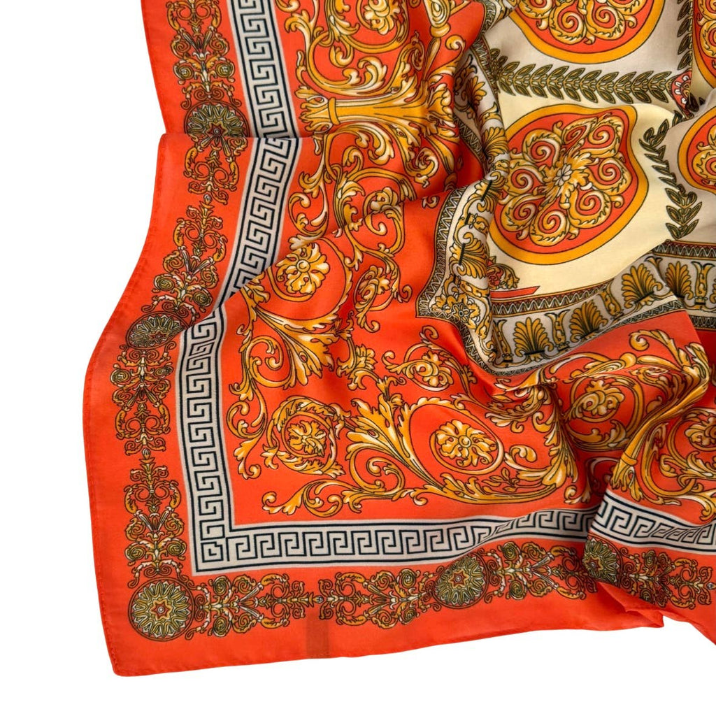Vintage Luxury Scarf | Orange