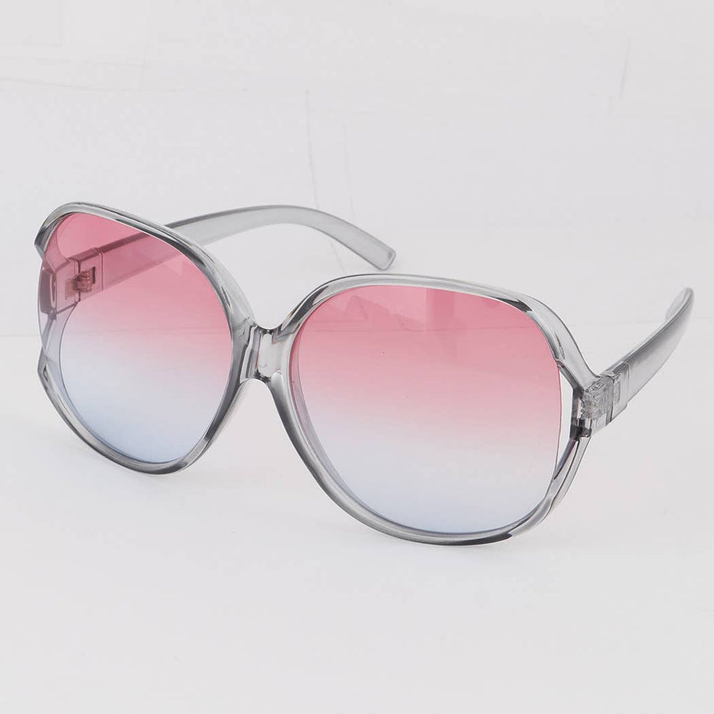 Vintage Over Size Round Sunglasses