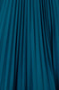 Teal Stretch Pleated Midi Dress
