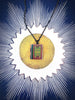 Book Locket Necklace - Little Women - Green Filagree: Bronze