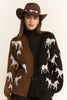 Two Tone Horse Cardigan