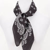 Black Silky Western Bandana