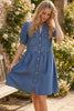 Chambray Denim Casual Dress