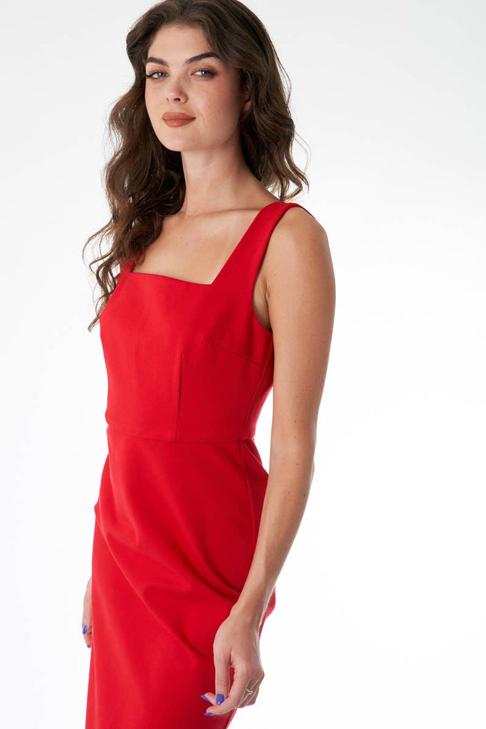 Classic Red Wiggle Dress