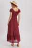 Sugar Plum Wine Maxi Dress