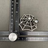 Rhinestone Spider Web Brooch
