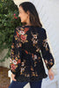 Vintage Floral Tunic Blouse