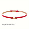 Super Fly Adjustable Skinny Belt: Camel