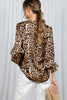 Silky Leopard Print Blouse