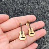 Tiny Gold Plated Guitar Earrings