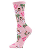 Tropical Spaniel Bamboo Blend Crew Socks