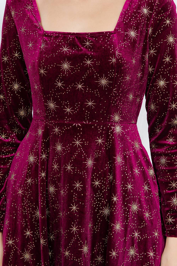 Celestial Velvet Dress