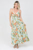 Tropical Twist Cut-Out Maxi Dress- Only XL