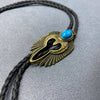 Turquoise Charm Poirot Rope Necklace